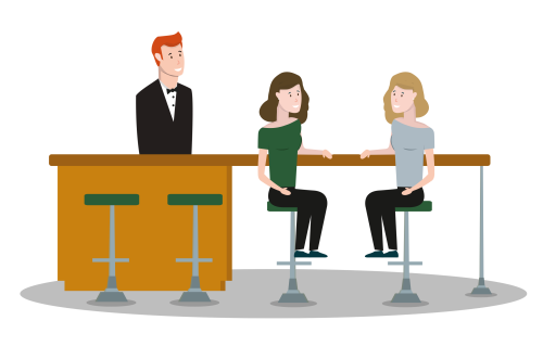 Mensen aan een tafel